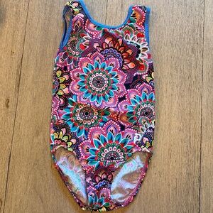 Colorful Floral Paisley Leotard